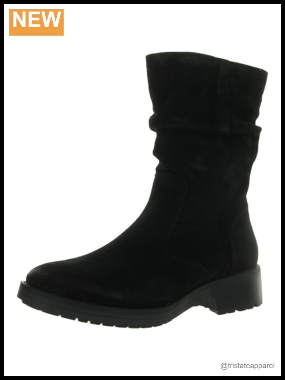 Sofft Burnette Women's Waterproof Suede Ankle Booties with Ruched Styling